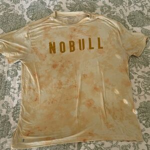 NOBULL Cream and Orange T-Shirt
